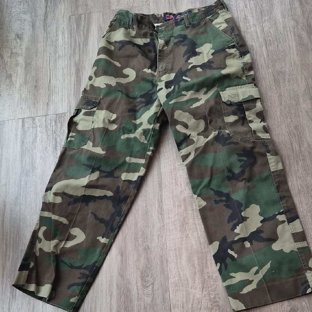 Galaxy  Green Camouflage Cargo Pants